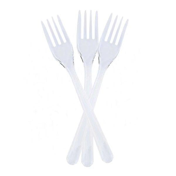 Plastik Şeffaf Çatal 25 Adet