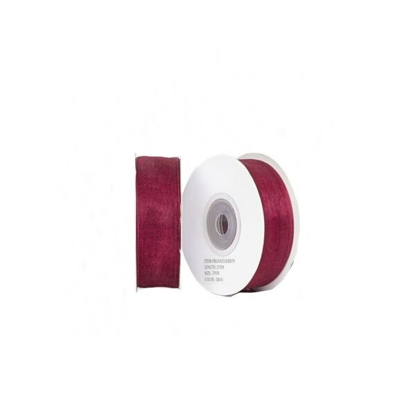 Bordo Organze Kurdela 2 cm x 22 mt