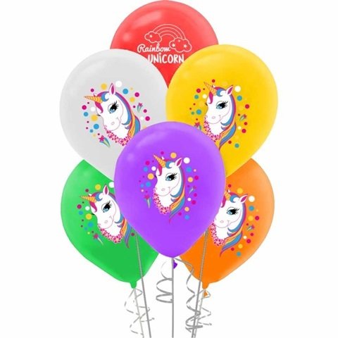 Unicorn Balon 8 Adet