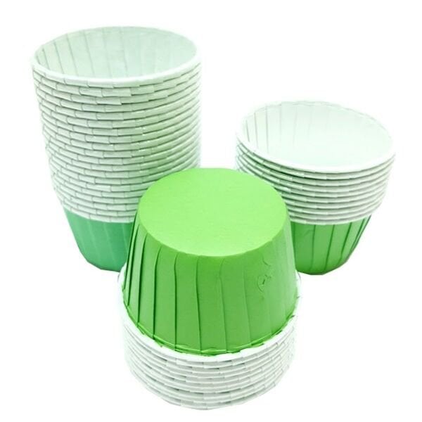 Yeşil Cupcake Kek Kalıbı 50 Adet