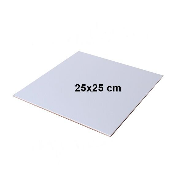 Mukavva Kare Beyaz Pasta Altlık 25x25 cm