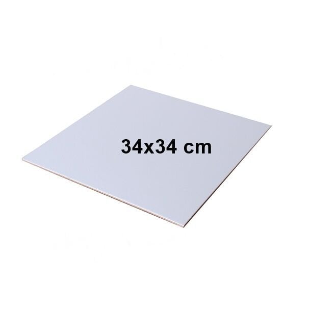 Mukavva Beyaz Kare Pasta Altlık 34x34 cm