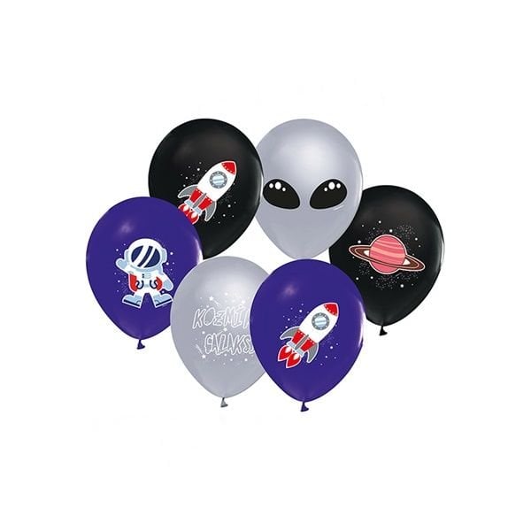 Kozmik Galaksi Uzay Balon 8 Adet