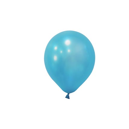 Metalik Mini Açık Mavi Balon 5 İnc 10 Adet