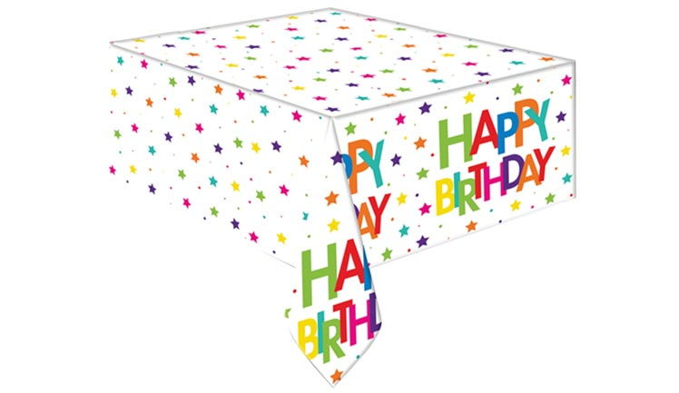 happy birthday masa örtüsü