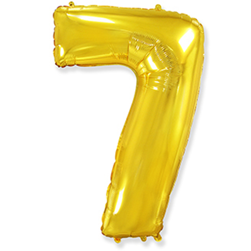 Folyo Gold Rakam 7 Balon 76 cm