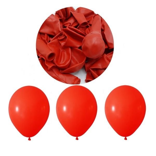 Pastel Kırmızı Balon 12 inc 10 lu