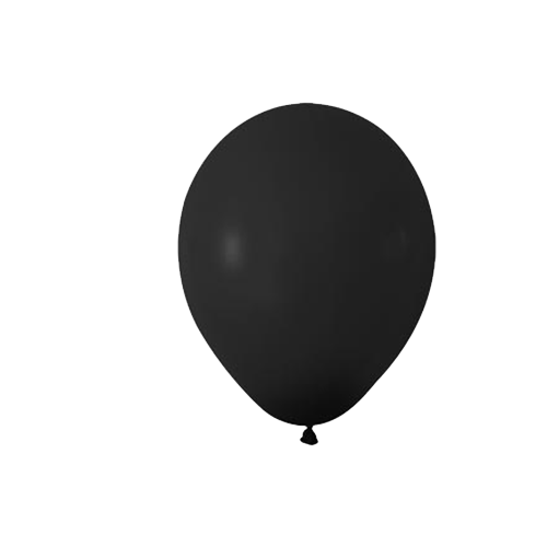 Pastel Siyah Balon 12 inc 10 lu