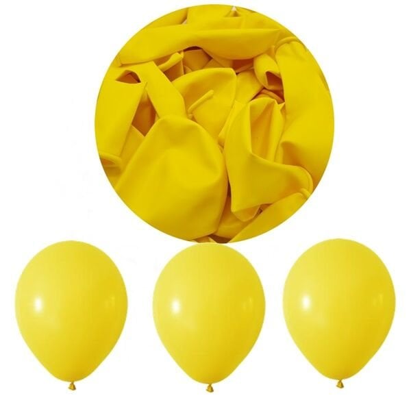 Pastel Sarı Balon 12 inc 10 Adet