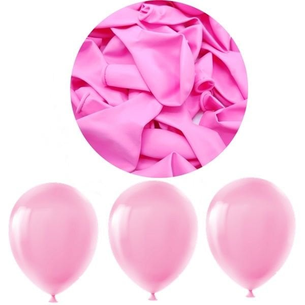 Pastel Pembe Balon 12 inc 10 lu