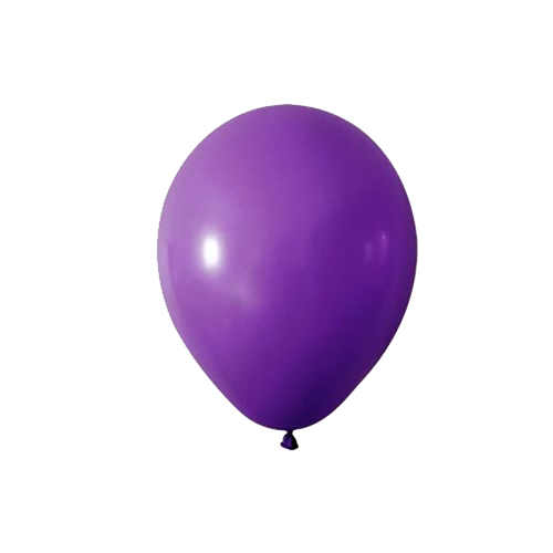 Pastel Mor Balon 12 inc 10 lu