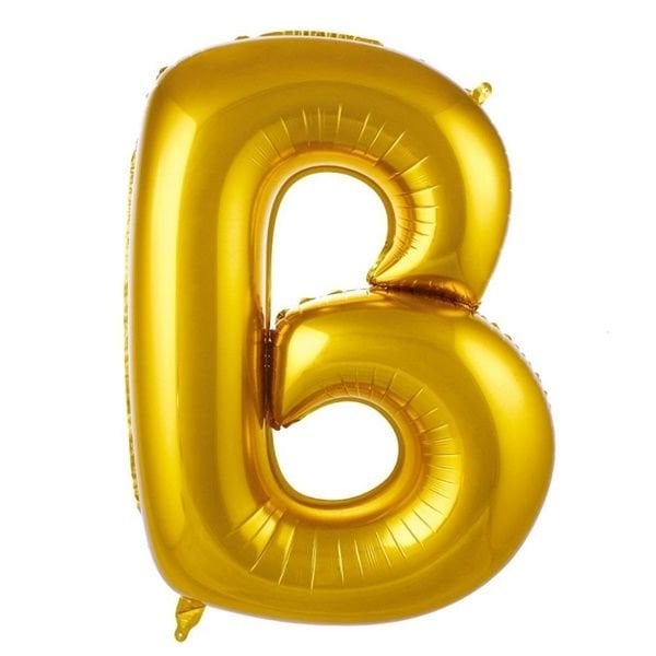 Folyo Gold B Harf Balon 76 cm