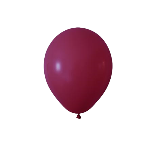 Pastel Bordo Balon 12 inc 10 lu