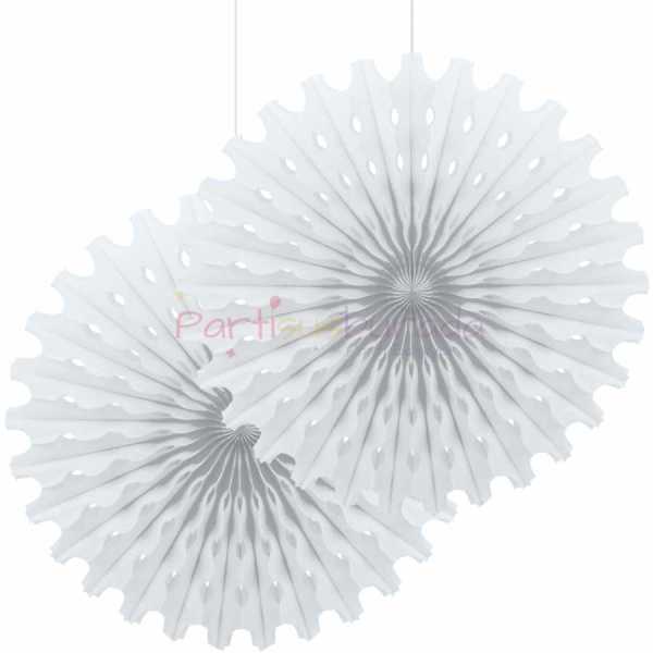 Beyaz Yelpaze Süs 2 Li