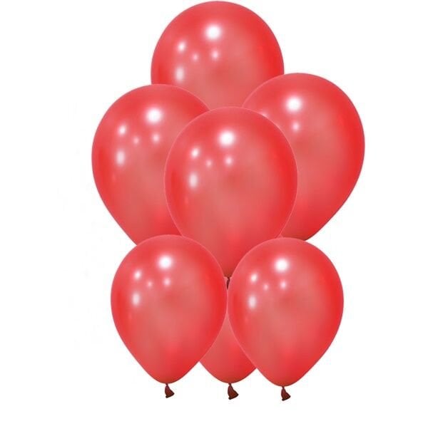 Metalik Kırmızı Balon 10 lu