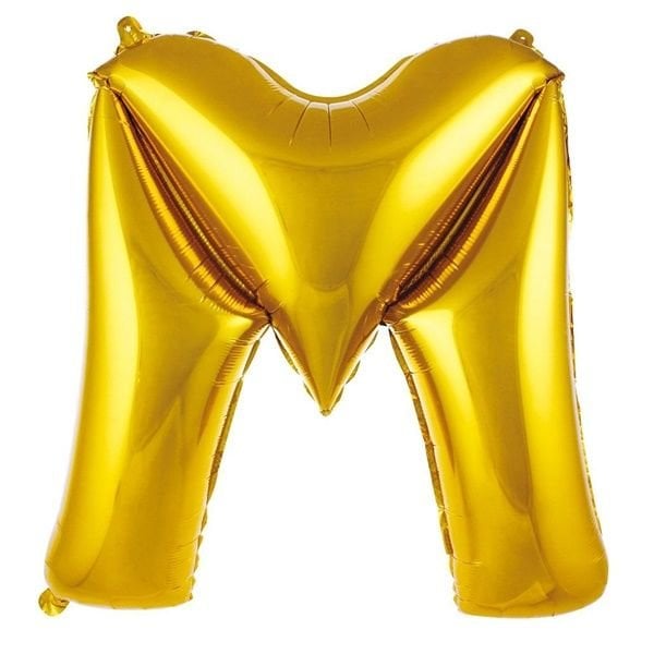 Folyo Gold M Harf Balon 76 cm