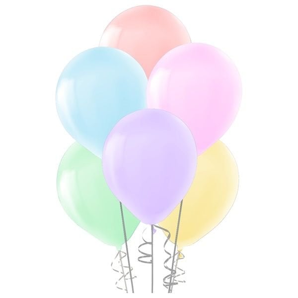 Makaron Renkli Balon 10 Adet