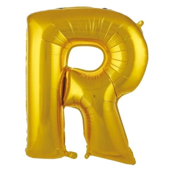 Folyo Gold R Harf Balon 76 cm