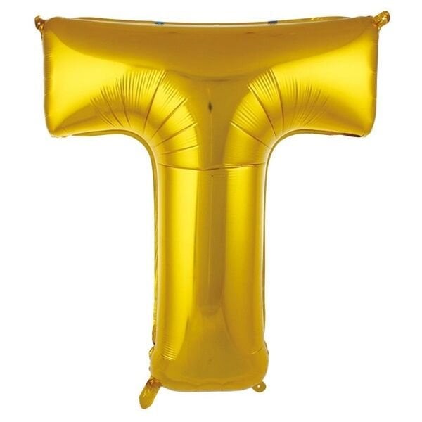 Folyo Gold T Harf Balon 76 cm