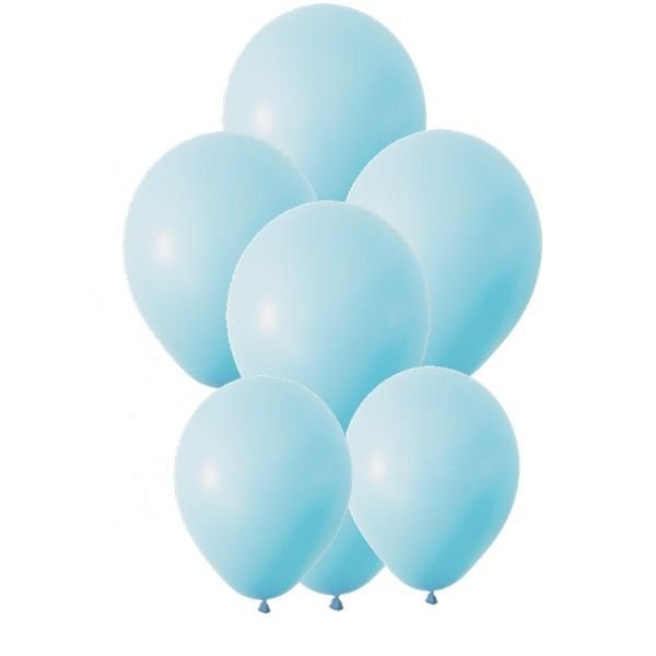 Makaron Mavi Balon 10 Adet