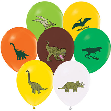 Vahşi Jurassik Dinazor Balon 8 Adet