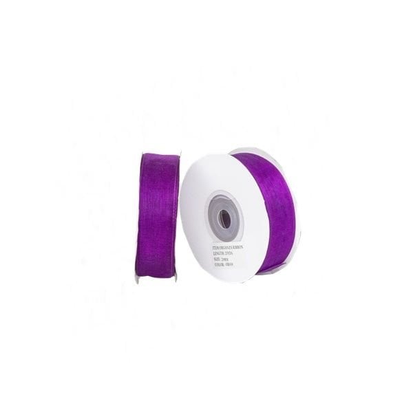 Mor Organze Kurdela 2 cm x 22 mt