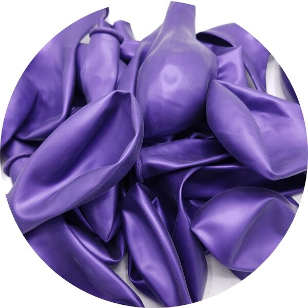 Metalik Mor Balon 10 lu