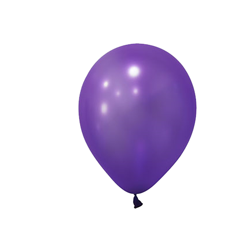 Metalik Mor Balon 10 lu