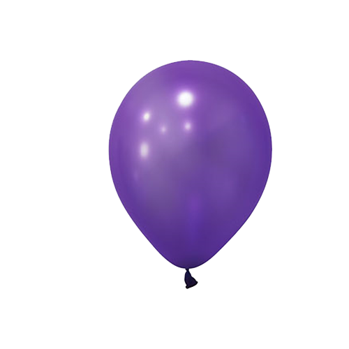 Mor Metalik Balon 10 Adet