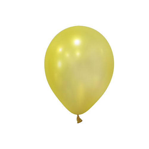 Sarı Metalik Balon 10 lu