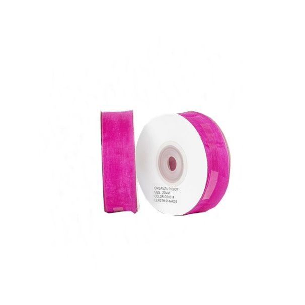 Fuşya Organze Kurdela 2 cm x 22 mt