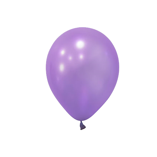 Metalik Lila Balon 10 lu