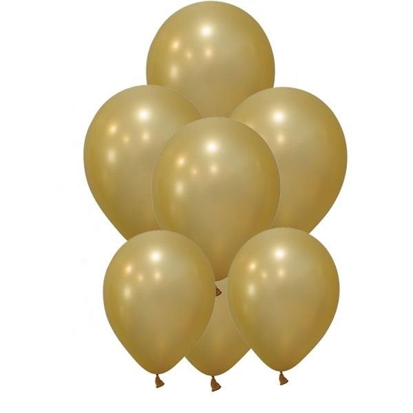 Gold Metalik Balon 10 Adet