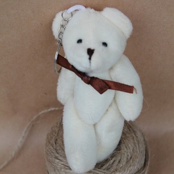 Mini Krem Peluş Ayıcık 12 cm