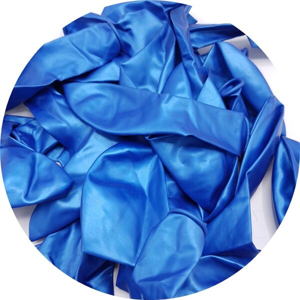 Metalik Mavi Balon 10 lu