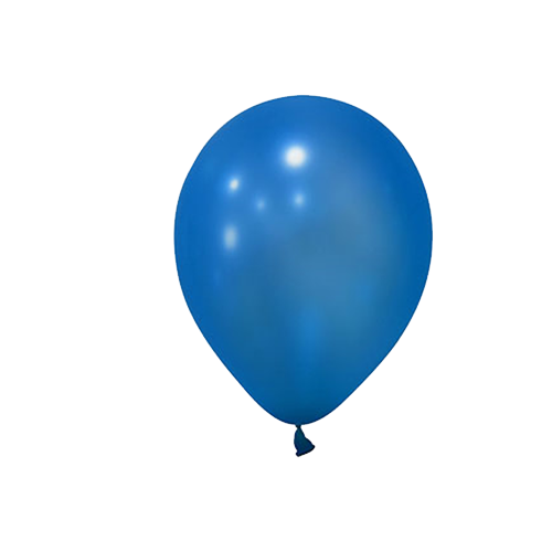 Metalik Mavi Balon 10 lu