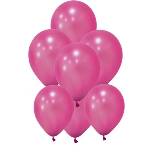 Metalik Fuşya Balon 10 lu