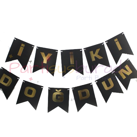 Siyah Gold İyiki Doğdun Yazı