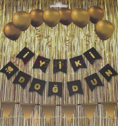 Siyah Gold İyiki Doğdun Yazı