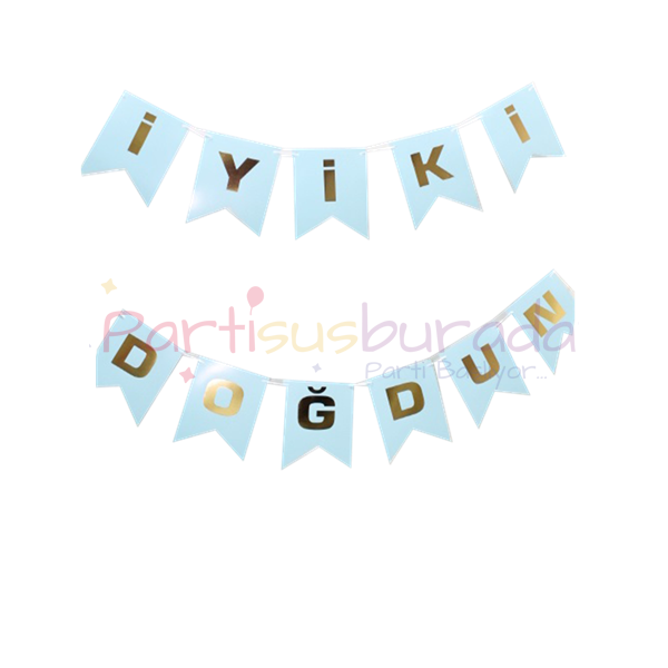 Mavi Gold İyiki Doğdun Yazı