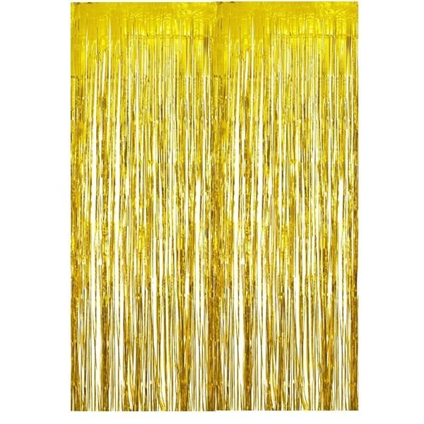 Saçaklı Gold Perde Fon 90x200 cm