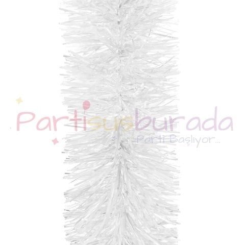 Metalize Beyaz Sim Süs