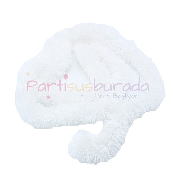 Metalize Beyaz Sim Süs