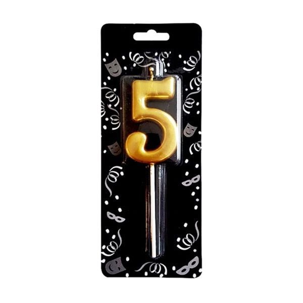 Gold Rakam 5 Mum