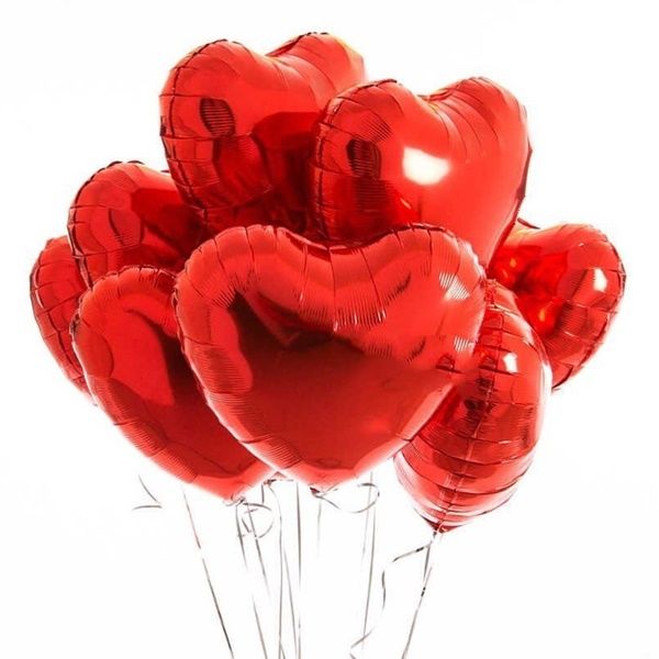 Folyo Kırmızı Kalp Balon 18 inc