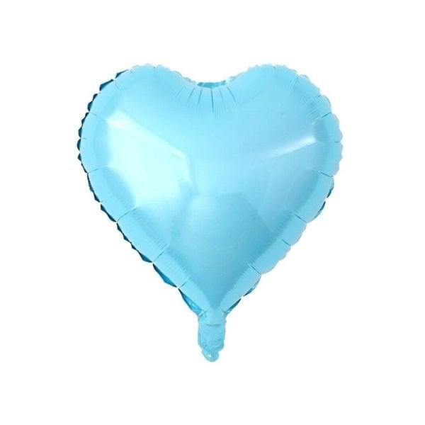 Folyo Mavi Kalp Balon 18 inc