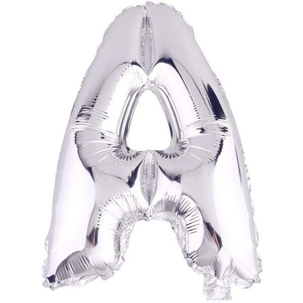 Folyo Gümüş A Harf Balon 76 cm