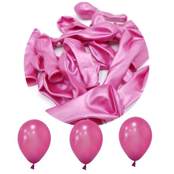 Metalik Mini Fuşa Balon 5 inc 10 Adet