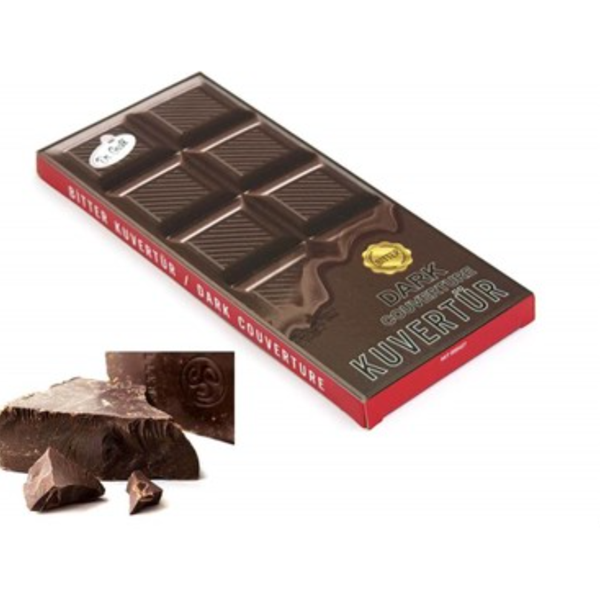 Bitter Kuvertür Çikolata 200 gr
