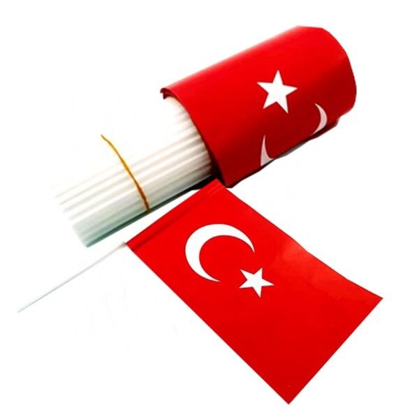 Büyük Çıtalı Türk Bayrağı 40 Adet